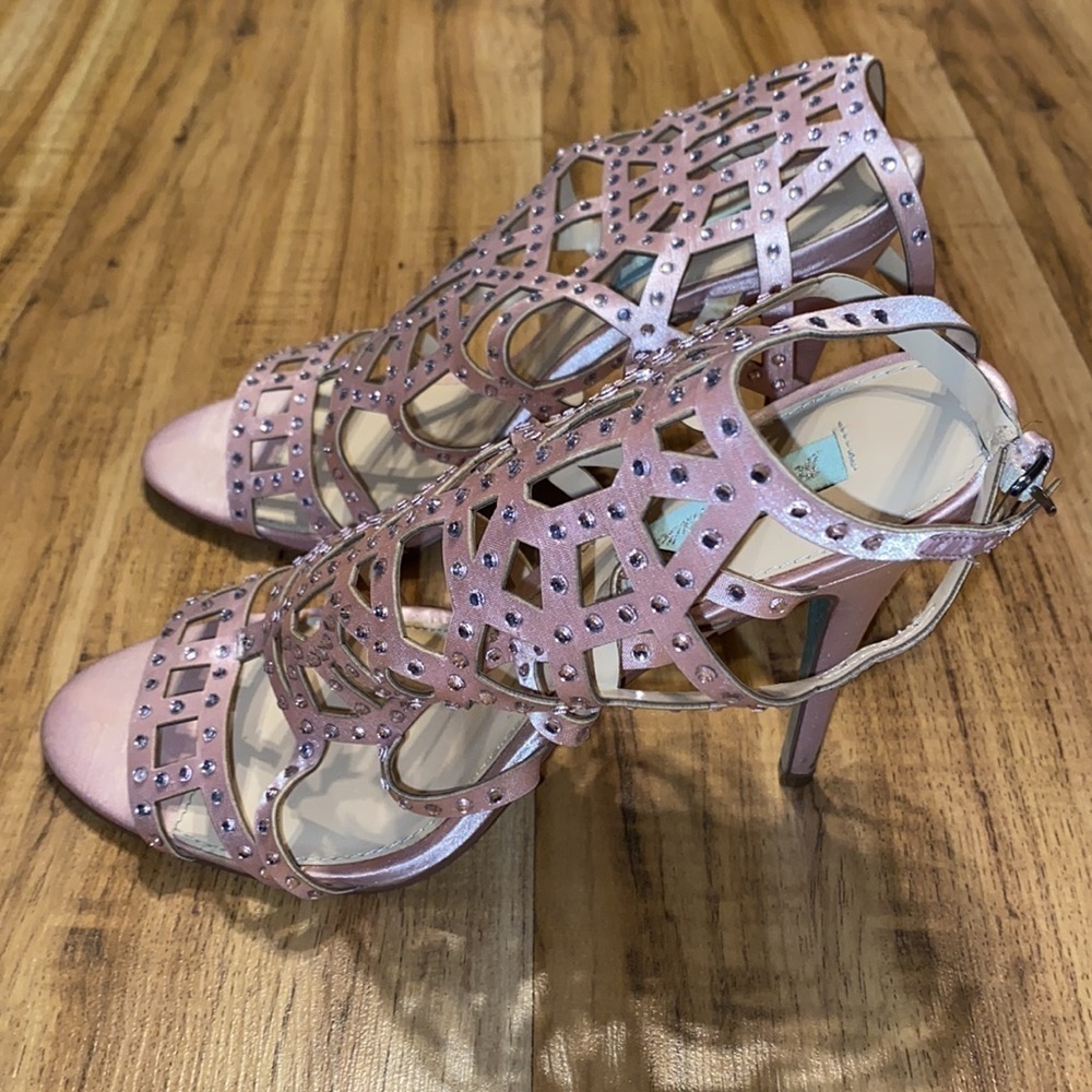 Betsy Johnson SB-Carat heels Pink 9 1/2 - Picture 6 of 15